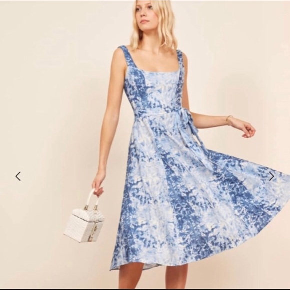 Reformation Dresses & Skirts - Reformation Garten Dress in Shibori Pattern, Small